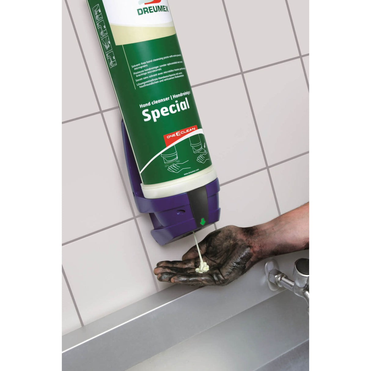 Dreumex one2clean handmatige dispenser voor handzeep cardridge