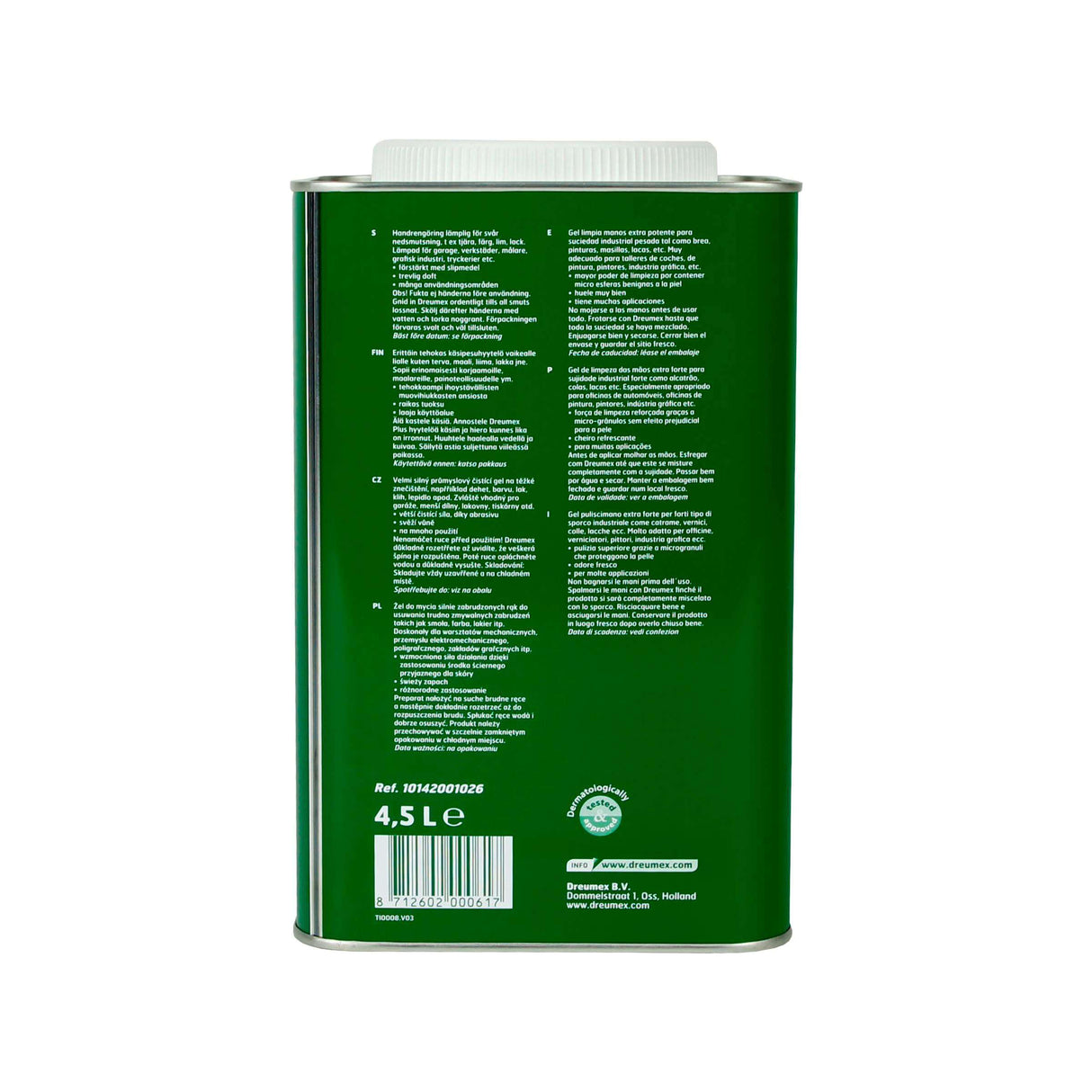 Le savon dreumex peut jaune 4,5ltr Plus