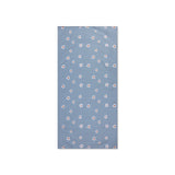 Fleur de marguerite | serviette microfibre bleue 135 x 65 cm