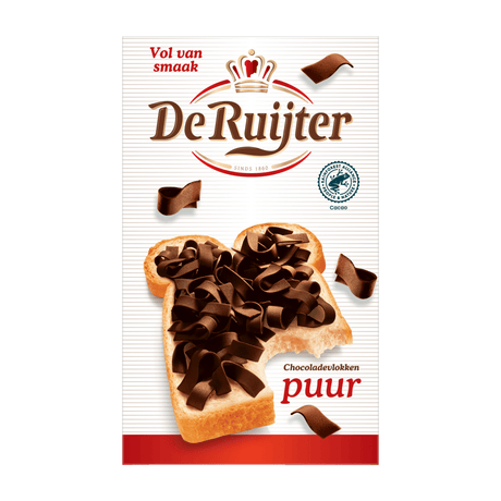 Flocons de chocolat noir De Ruijter (16x 200g)