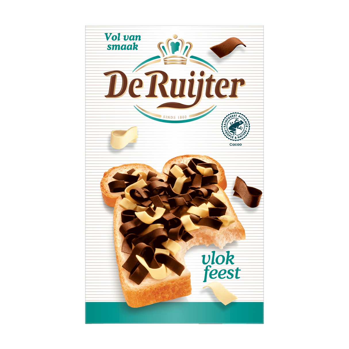 De ruijter flocons festival lait et pur (8x 200g)