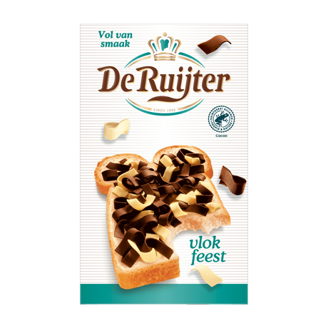 De ruijter flocons festival lait et pur (8x 200g)