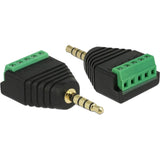 Adaptateur delock dellock stéréo Jack mâle 3,5 mm à Terminal Bloc