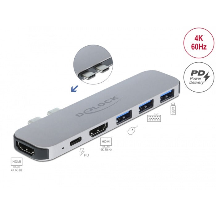 Station d'accueil de Dellock pour MacBook Dual HDMI 4K PD HU
