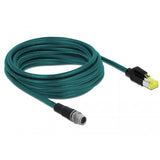 Delock Network Cable M12 8 broches CODED> RJ45 HIROSE PLIGNE