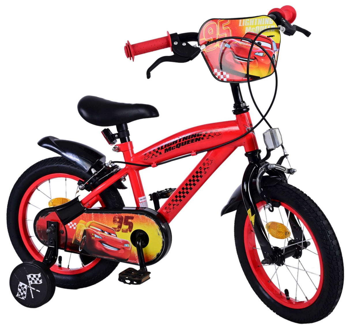 Disney Disney Children's Bike Boys 14 pouces rouges Two Hand freins