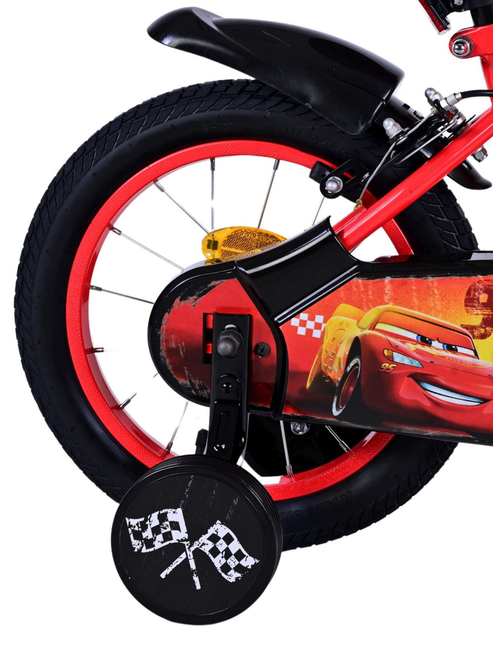 Disney Disney Children's Bike Boys 14 pouces rouges Two Hand freins