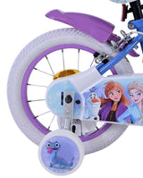 Disney Frozen 2 Children's Bike Girls 14 pouces Blue Purple Two Hand freins