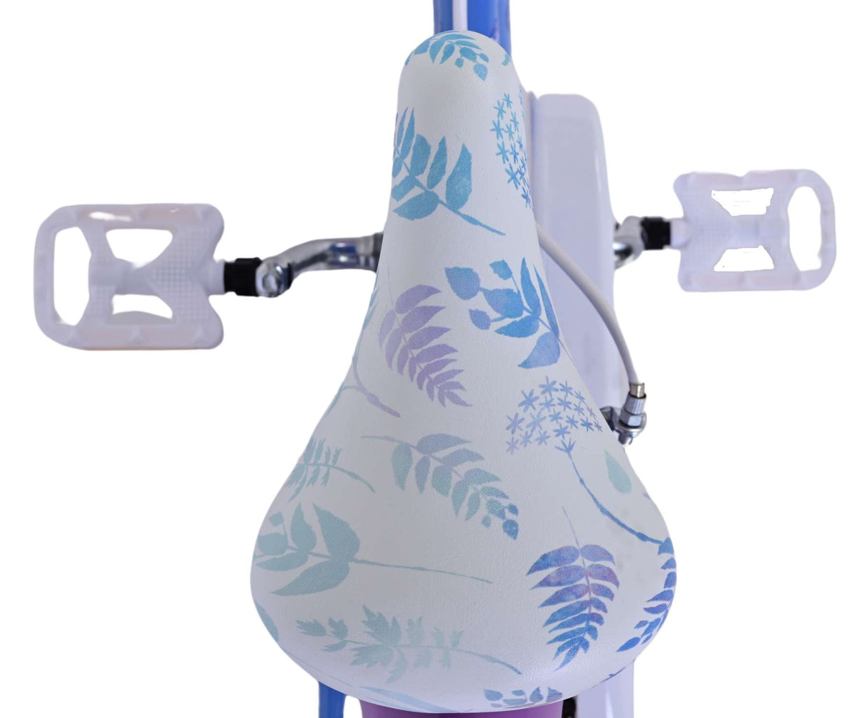 Disney Frozen 2 Children's Bike Girls 14 pouces Blue Purple Two Hand freins