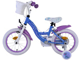 Disney Frozen 2 Children's Bike Girls 14 pouces Blue Purple Two Hand freins