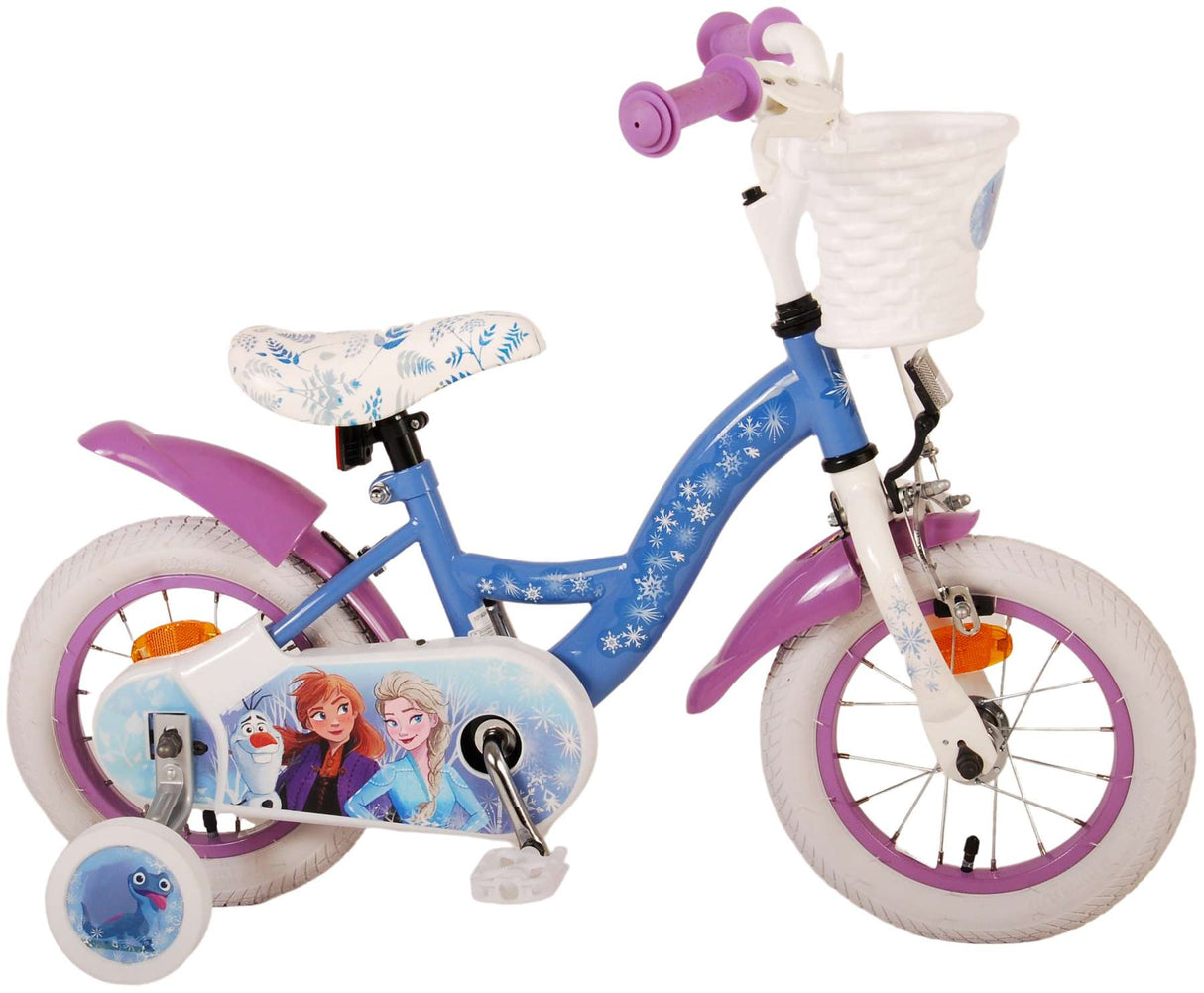 Disney Frozen II 12 tommer 23 cm jenter Knappbremsblå lilla