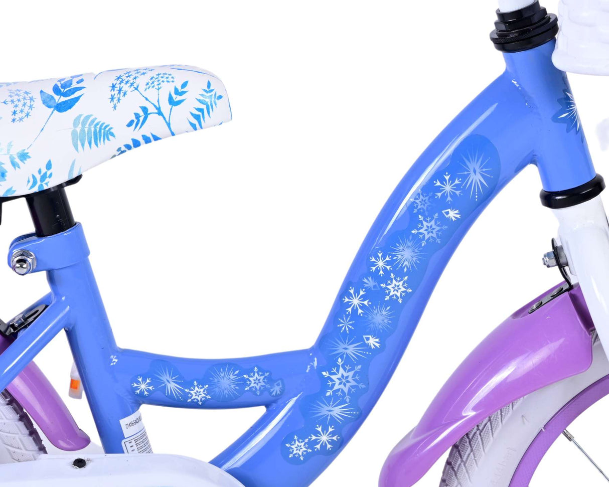 Disney Frozen 2 Kinderfiets Meisjes 14 inch Blauw Paars