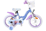 Vélo enfant Volare Disney Frozen 2 - filles - 14 pouces - bleu violet - deux freins à main