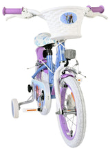 Vélo enfant Volare Disney Frozen 2 - filles - 14 pouces - bleu violet - deux freins à main