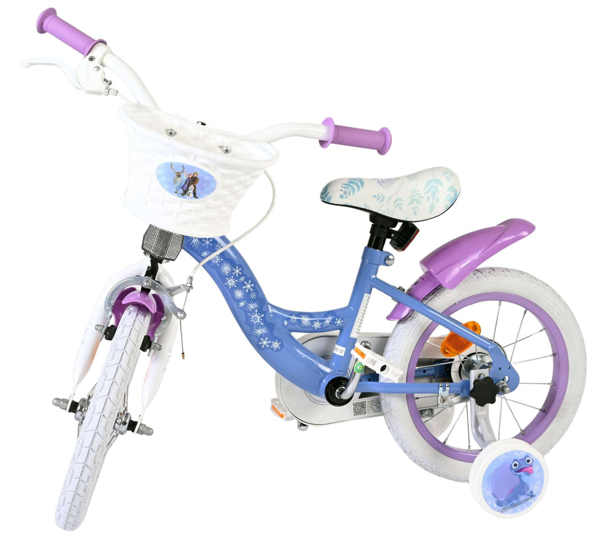 Disney die eiskönigin Disney Frozen 2 vélo pour enfants - filles - 14 pouces - bleu violet