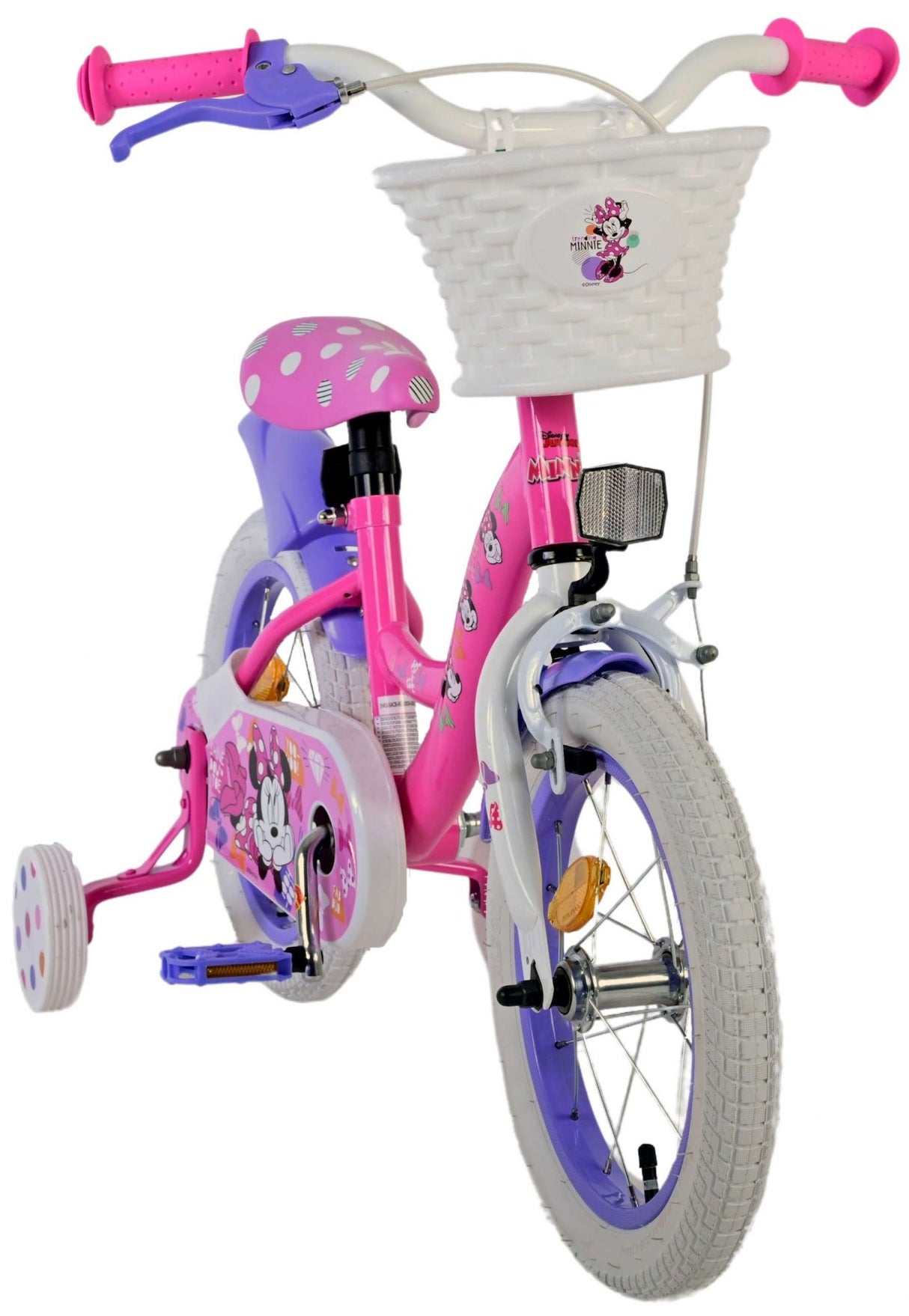 Disney minnie cutest ever! kinderfiets - meisjes - 14 inch - roze