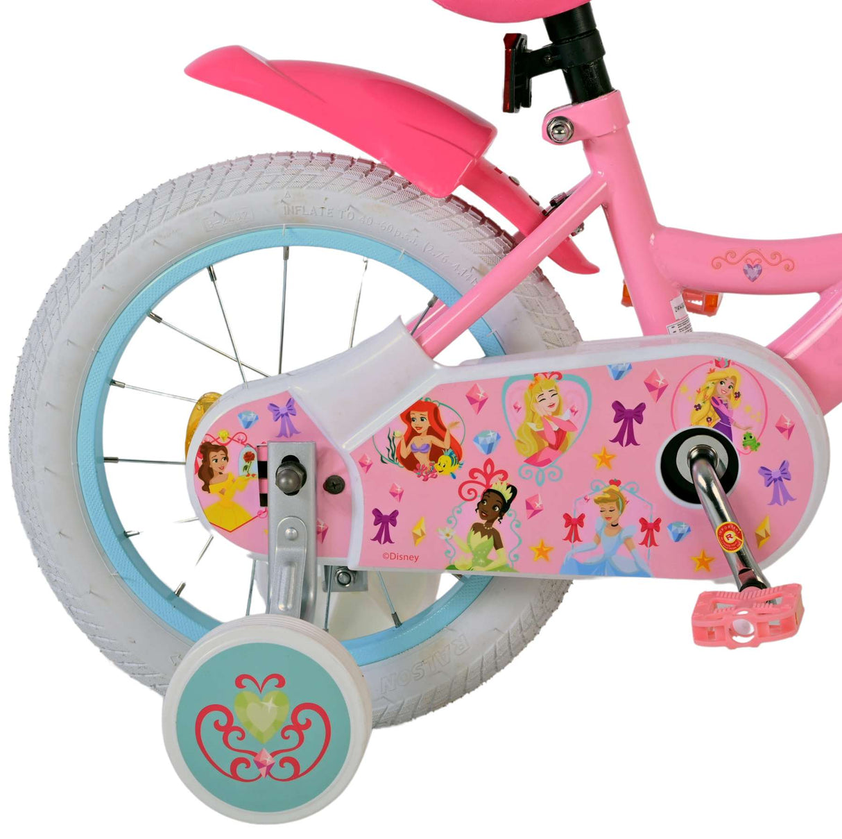 Disney princess kinderfiets - meisjes - 14 inch - roze