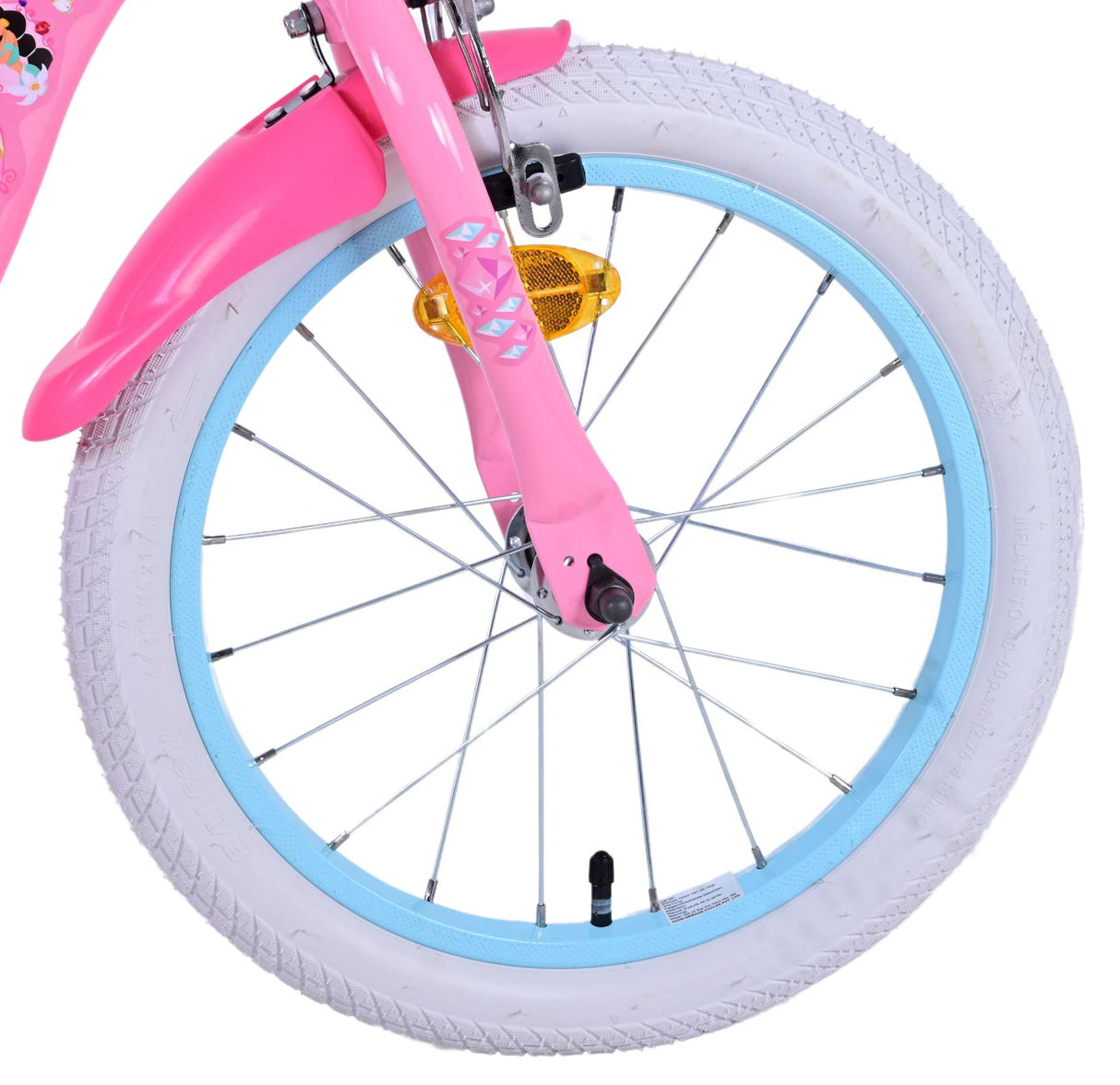 Disney Princess Kinderfiets Meisjes 16 inch Roze Twee Handremmen