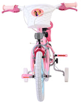 Volare magic royals kinderfiets - meisjes - 14 inch - roze - twee handremmen