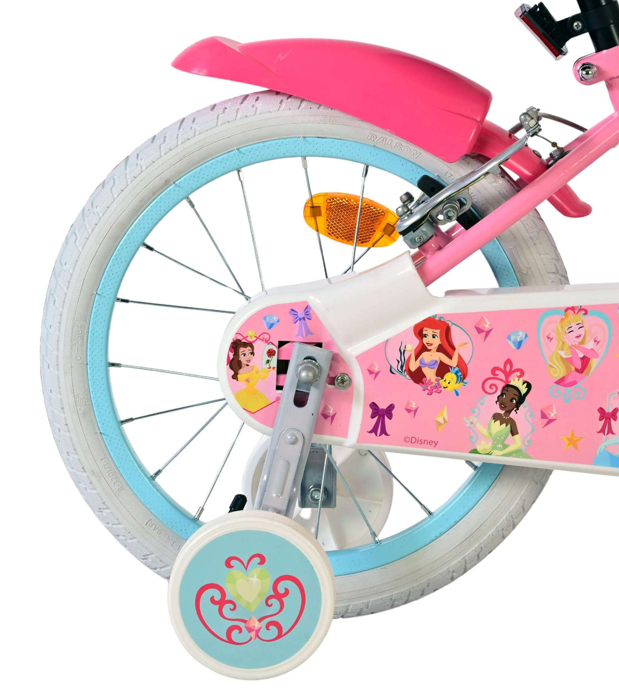 Disney Princess Disney Princess Vélo pour enfants - filles - 16 pouces - rose - deux freins à main