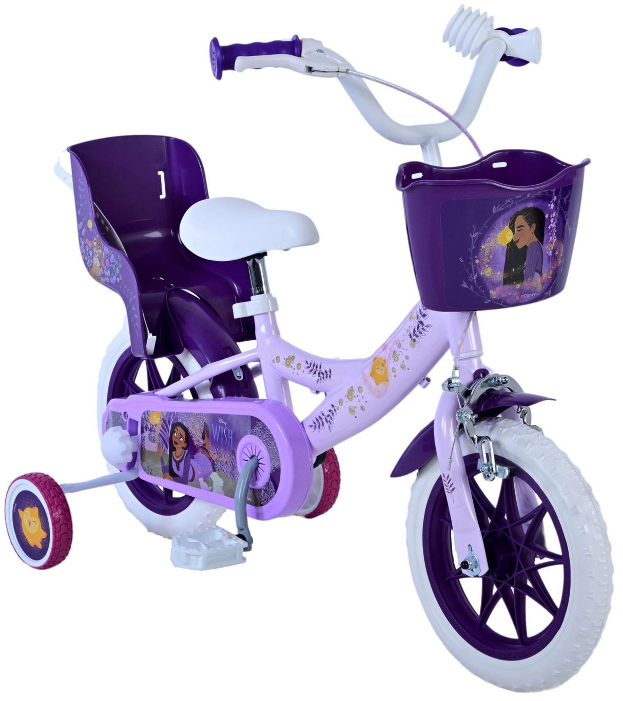 Wish Wish Wish Kinderfiets Girls 12 pouces violet