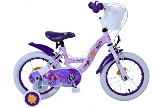 Wish Disney Children's Bicycle - Girls - 14 pouces - Purple - deux freins à main