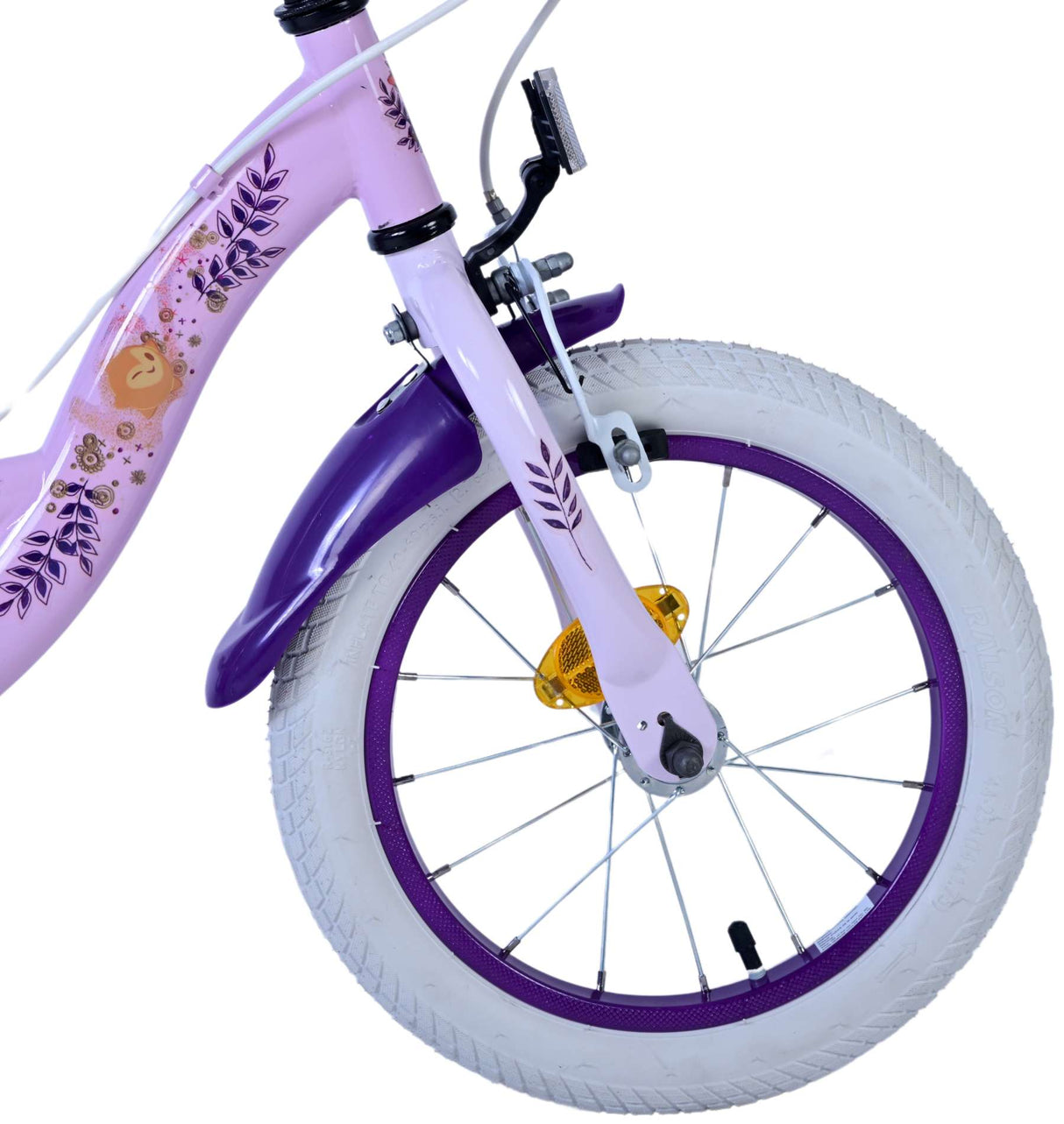 Wish Disney Children's Bicycle - Girls - 14 pouces - Purple - deux freins à main