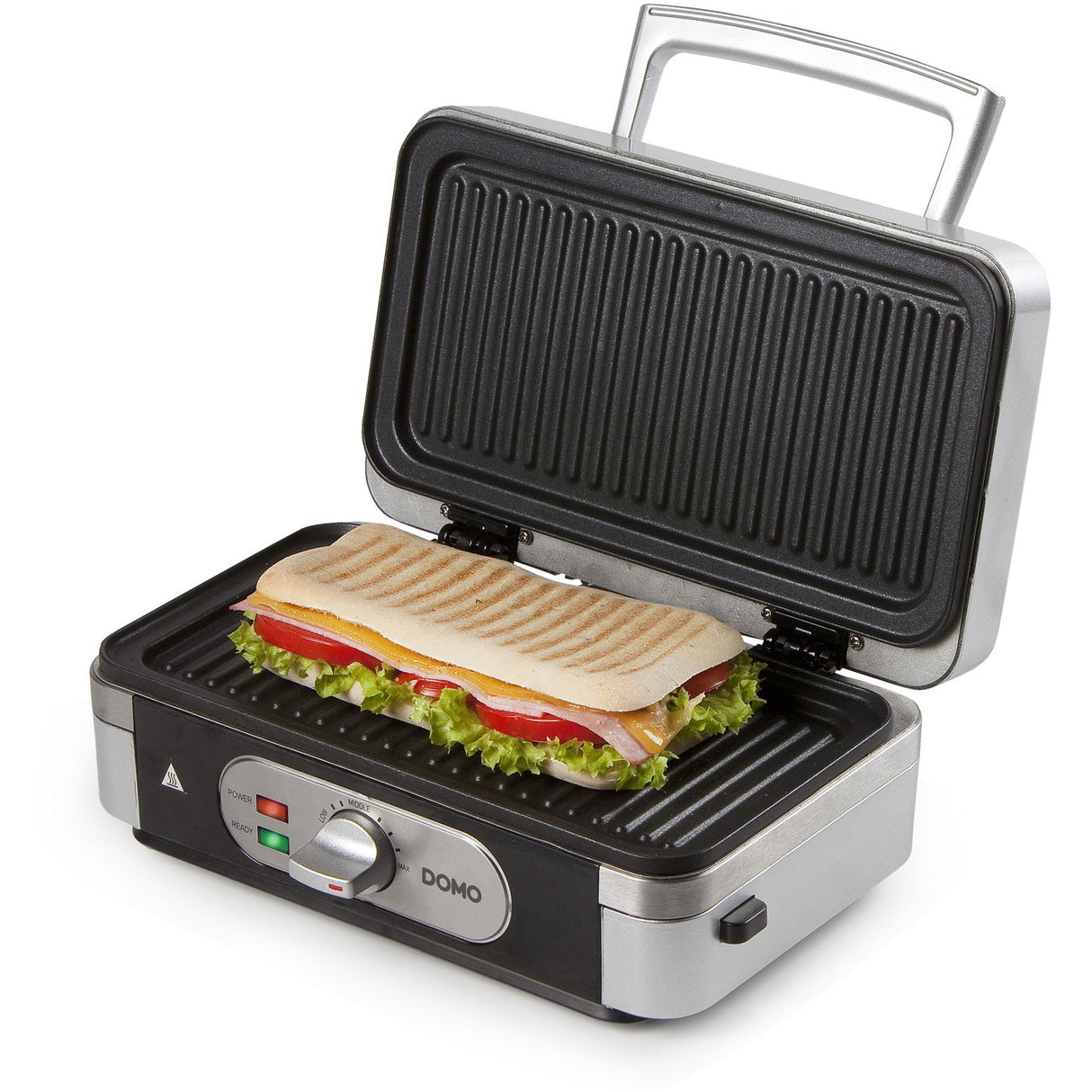Machine à snacker Domo 3-en-1 : croque-gaufre-grill do9136c