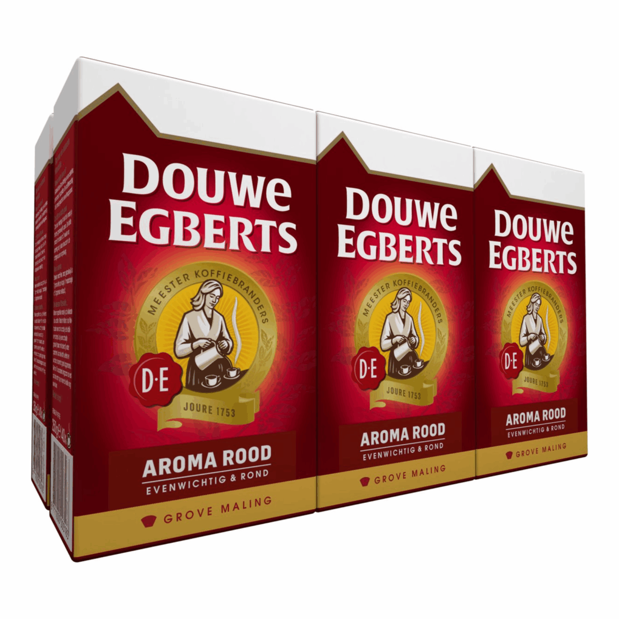 Café filtre Douwe Egberts arôme rouge mouture grossière - 6 x 500 grammes