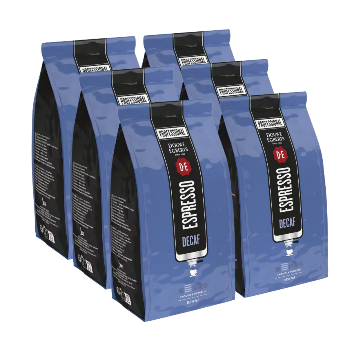 Café expresso en grains Douwe Egberts décaféiné (6x 500gr)