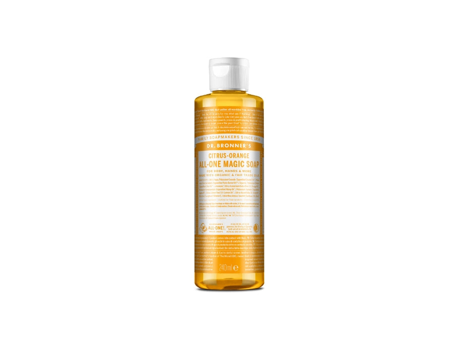 Savon liquide Dr. Bronner's - Castille pure - agrumes - 240 ml