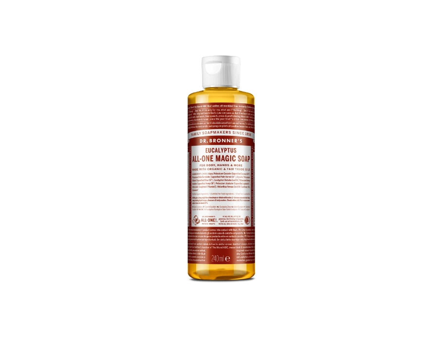 Savon liquide Dr. Bronner's - Castille pure - eucalyptus - 240 ml