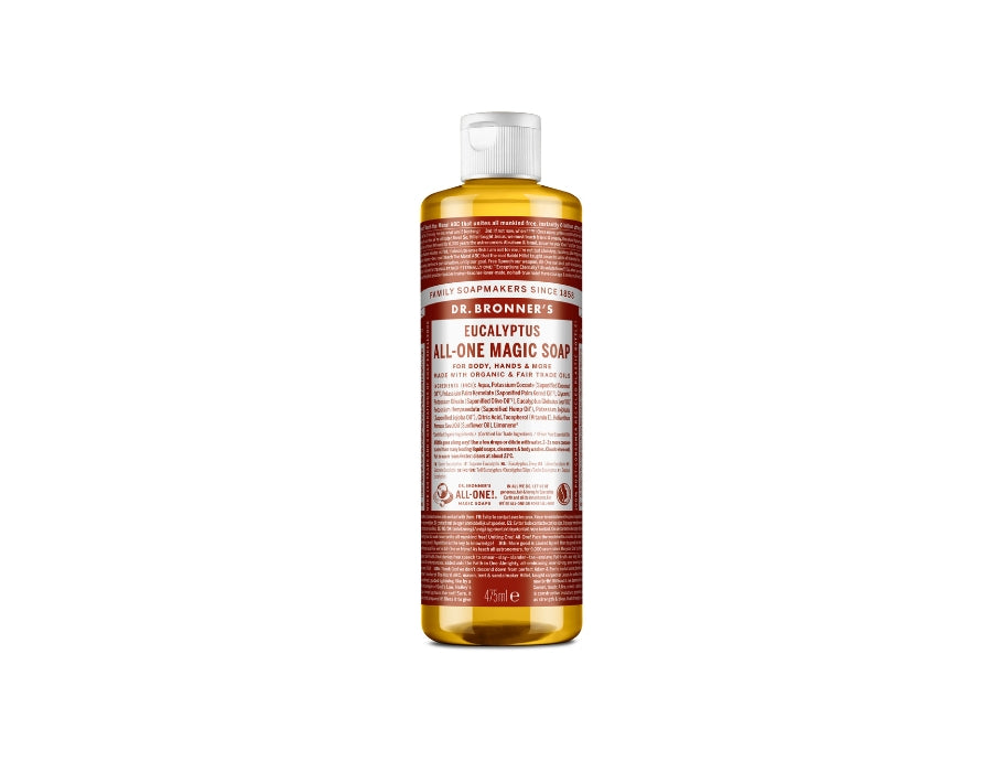 Savon liquide Dr. Bronner's - Castille pure - eucalyptus - 475 ml