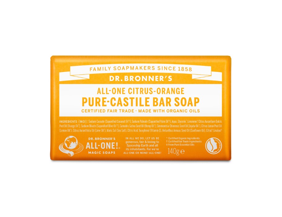 Pain de savon Dr. Bronner's - Castille pure - agrumes