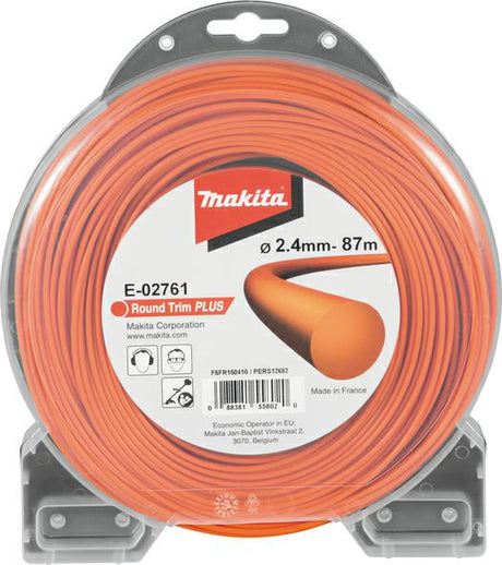 Accessoires Makita fil de coupe 2,4 mm x 87 m rond | orange - e-02761