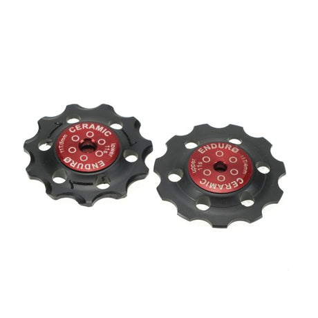 Poulies de dérailleur à roulements Enduro - zéro céramique - sram - 11 vitesses - rouge