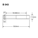 Roulements Enduro b 543 llb ss - 440c inoxydable (radial) - 1 9 16''x2''x9 32''