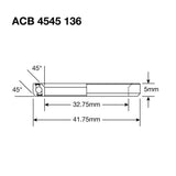 Roulements Enduro acb 4545 136 ss - inox 440c (contact angulaire) - 32,75x41,75x6 (45x45°)