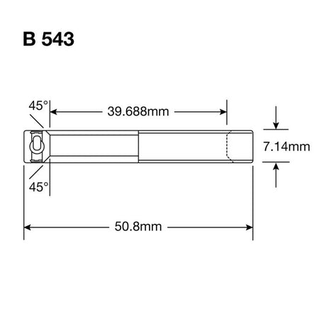 Roulements Enduro b 543 2rs a c - abec 3 (contact angulaire) - 1 9 16''x2''x9 32''