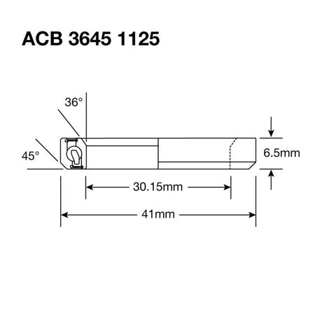 Roulements Enduro acb 3645 1125 ss - inox 440c (contact angulaire) - 30,5x41,8x6,3 (36x45°)