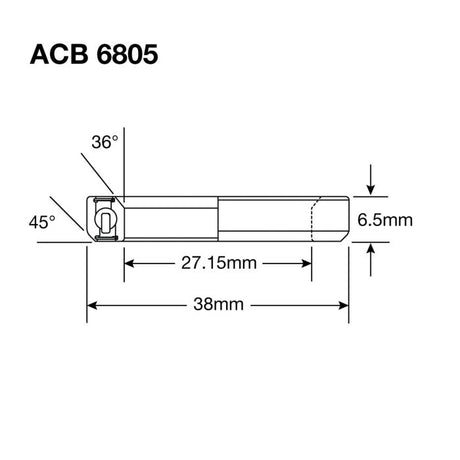 Roulements Enduro acb 6805 ss - Inox 440c (contact angulaire) - 27,15x38x6,5 (36x45°)