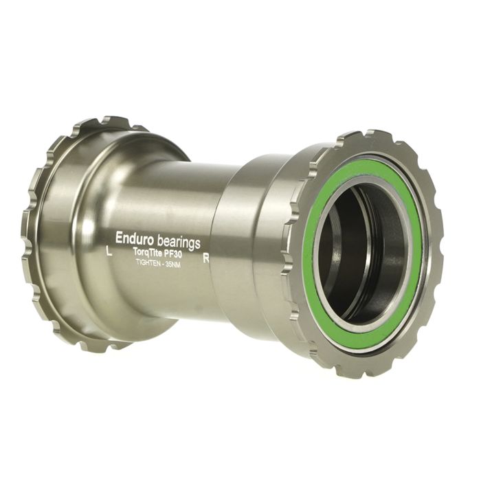 Roulements Enduro boîtier de pédalier Torqtite - pf30 à 30mm (étroit) - inox - graphite