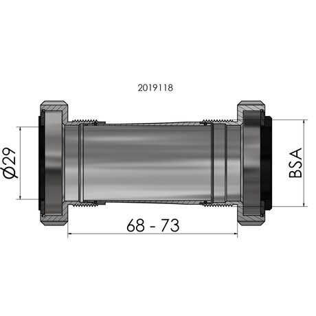 Ploadet Elvedes Sram Dub BSA pour Race Mtb