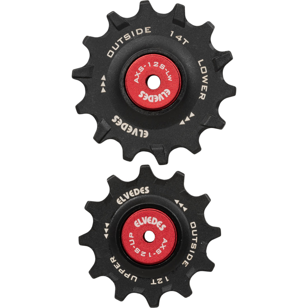 Elvedes set derailleur wheels 12t+14t ceramic