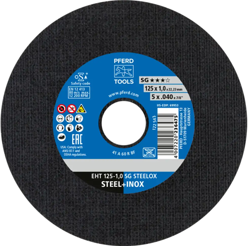 Pferd dss acier a60 125-1.0 | 25 pièces