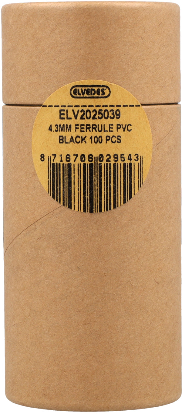Capuchons de câble Elvedes ø4,3mm PVC - noir