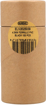 Capuchons de câble Elvedes ø4,3mm PVC - noir