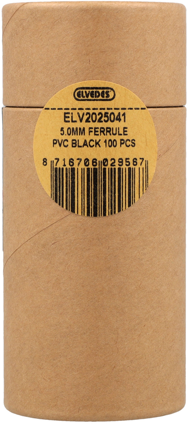 Capuchons de câble Elvedes ø5,0mm PVC - noir