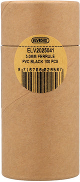 Capuchons de câble Elvedes ø5,0mm PVC - noir