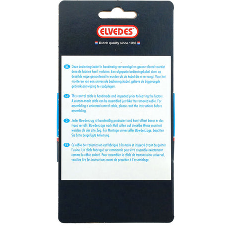 Elvedes kit de câbles frein arrière nexus argent acier inoxydable 6275